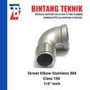 Street Elbow 1/4" inch Stainless (SUS) 304 #150