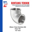 Elbow / Knee 1/2" inch Stainless 304 #150