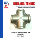 Cross Tee 1 1/2" inch Stainless (SUS) 304 #150
