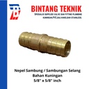 Nepel Sambung / Sambungan Selang Kuningan 5/8" inch