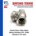 Check Valve / Klep Tabok Stainless (SUS) 316 2 1/2" inch