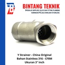 Y Strainer Stainless (SUS) 316 3" inch