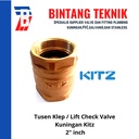 Tusen Klep / Lift Check Valve 2” inch Kuningan Kitz