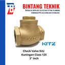 Swing Check Valve (Klep Tabok) Kuningan Kitz 3” inch Class 125