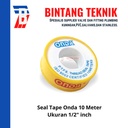 Seal Tape Onda 10 Meter Ukuran 1/2" inch