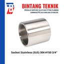Socket 3/4" inch Stainless (SUS) 304 #150