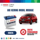 Aki Mobil Mitsubishi Mirage Bosch MF 55D23L Aki Kering Original