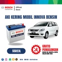 Aki Mobil Kijang Innova Bensin Bosch MF 55D23L Aki Kering Original