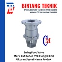 Swing Foot Valve PVC 6" inch CM Taiwan - Flange