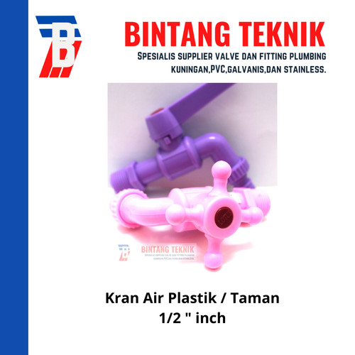 Kran Air Plastik / Kran Air Taman 1/2" inch