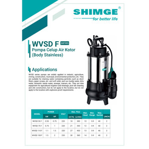 Pompa Celup Air Kotor Shimge WVSD 75 F