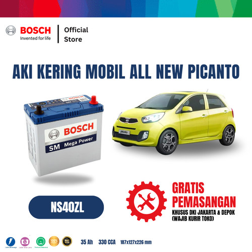 Bosch Aki Mobil KIA All New Picanto MF Blue NS40ZL