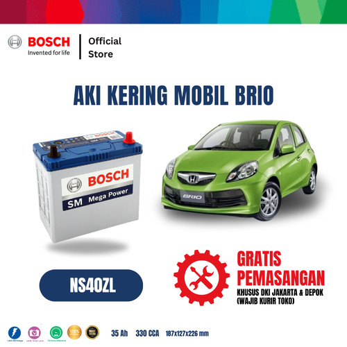 Bosch Aki Mobil Honda Brio MF Blue NS40ZL