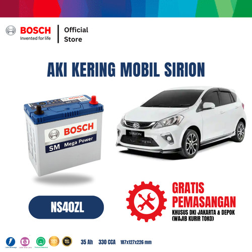 Bosch Aki Mobil Daihatsu Sirion MF Blue NS40ZL
