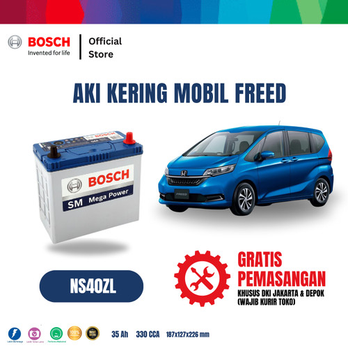 Bosch Aki Mobil Honda Freed MF Blue NS40ZL