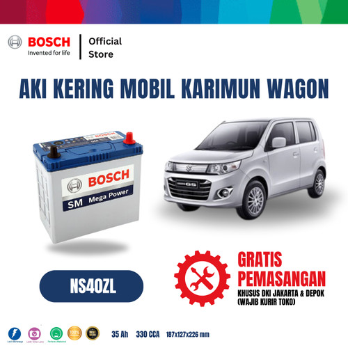 Bosch Aki Mobil Suzuki Karimun Wagon MF Blue NS40ZL