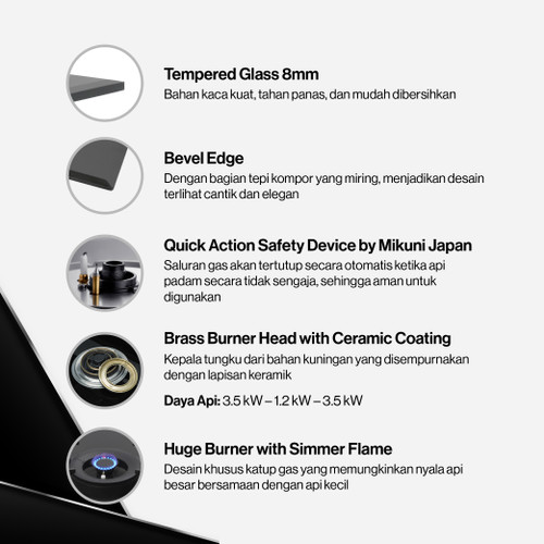 Kompor Taman 3 Tungku RInnai RB 783 G(B)