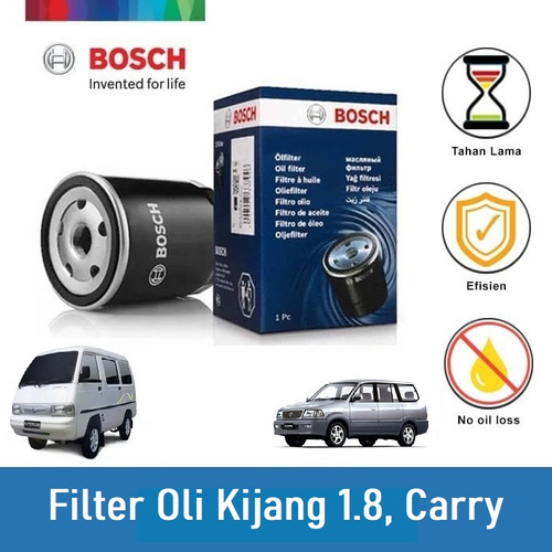 BOSCH Filter Oli Mobil Kijang 1.8, Carry, Futura 1 Pcs - 0986AF1043