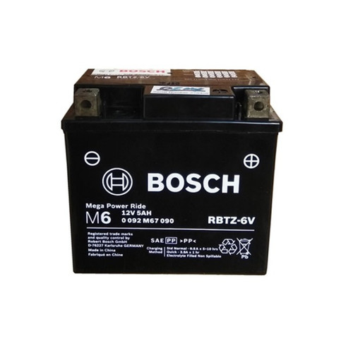 Aki Kering Motor Honda PCX 125 - Maintenance Free - Bosch RBTZ-6V