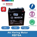 Aki Kering Motor Honda Mega Pro 2010 - Maintenance Free - Bosch RBT-6A