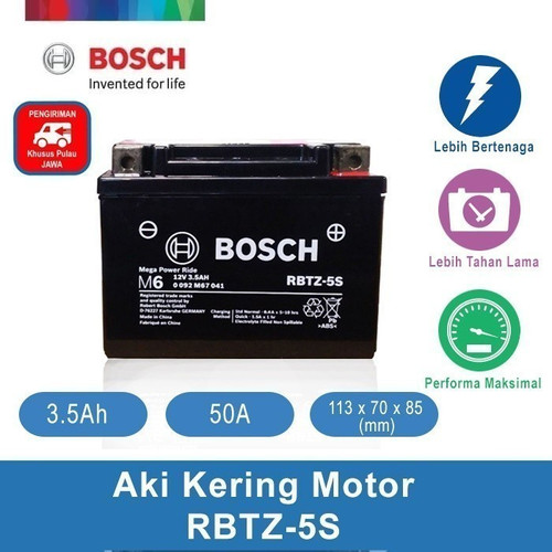 Aki Kering Motor Honda Blade 125 Blade CW Blade Repsol - Bosch RBTZ-5S