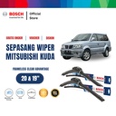 Bosch Sepasang Wiper Mobil Mitsubishi Kuda Frameless New Clear 20 & 19