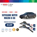 Bosch Sepasang Wiper Mobil Mazda 6 GG Frameless New Clear 21 & 18