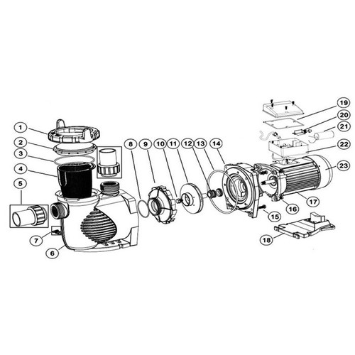 Pompa Kolam Renang 1.5 HP Emaux SPH 150