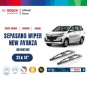 Bosch Sepasang Wiper Kaca Mobil New Toyota Avanza Advantage 21" & 14"