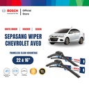 Bosch Sepasang Wiper Chevrolet Aveo Hatchback Frameless Clear 22 & 16