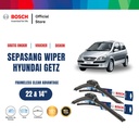 Bosch Sepasang Wiper Mobil Hyundai Getz Frameless Advantage 22 & 14