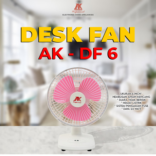 Kipas Angin Meja | Desk Fan AK 6 Inch DFAK6
