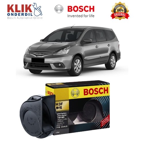Bosch Klakson Nissan Grand Livina H3F Digital Fanfare (Keong) Black