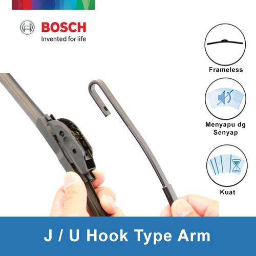 Bosch Sepasang Wiper Frameless New Clear Advantage Mobil Nav1 26" & 14