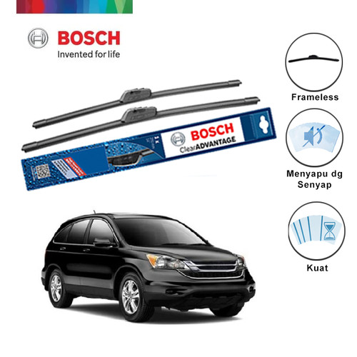 Bosch Wiper Mobil Honda CR-V 3rd Gen Frameless Advantage 26 & 17