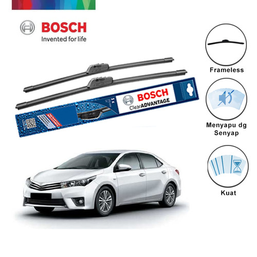 Bosch Sepasang Wiper Mobil Toyota Corolla Altis Frameless 22" & 16"