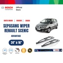 Bosch Sepasang Wiper Kaca Mobil Renault Scenic I JA (1999-2003) 24" & 16"