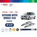 Bosch Sepasang Wiper Kaca Mobil Renault Clio BB/CB/SB (2007) 21" & 21"