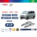 Bosch Sepasang Wiper Kaca Mobil Mitsubishi Maven Advantage 18" & 18"