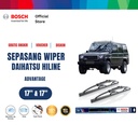 Bosch Sepasang Wiper Kaca Mobil Daihatsu Hiline Advantage 17" & 17"
