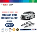 Bosch Sepasang Wiper Kaca Mobil Honda Odyssey RB1 (2003-2008) 24 & 24