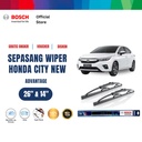 Bosch Sepasang Wiper Mobil Honda City New (2008-on) Advantage 26 & 14