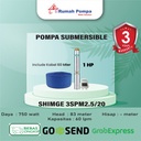 Pompa Submersible 3 Inc SHIMGE 3SPM2.5/20 + Kabel 60 Meter