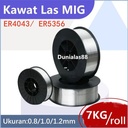 ER4043 ER5356 Kawat Las MIG 7kg Aluminium Alu 0.8mm 1.0mm 1.2mm Almunium MIG Wire Kawat Las Aluminium