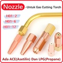 Nozzle Propane Gas Welding Nozzle Las Tips Pemegang untuk H01-2 H01-6 H01-12 Nozzle Untuk Gas Cutting Torch Nozzle Gas Asetilen ACE GAS LPG Gas