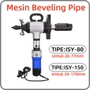 Electric Inner Swell Pipe Beveling Machine Mesin Beveling Pipa Electric Pipe Beveling Machine Kecepatan putaran yang dapat disesuaikan