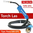 Pana 500 OTC Torch Las Stang MIG Torch Las Tipe OTC Pana 500 Stang Las CO2 Panjang 3M 4M 5M