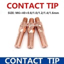 Contact Tip M6 × 40 × 0.8mm 1.0mm 1.2mm 1.4mm 1.6mm Kontak Tip Panasonic Tembaga
