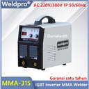 MMA-315 Mesin Las IGBT MMA 315 1 Phase 220V Mesin Las Inverter Trafolas