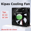 Kipas Cooling Fan 9225 DC12V DC24V 90×90×25 Kipas Pendingin industri